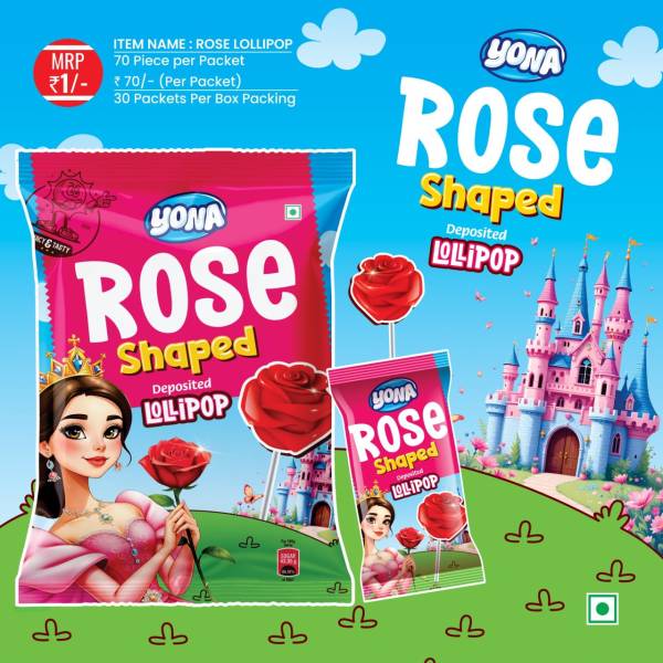 Rose Shaped Lollipop